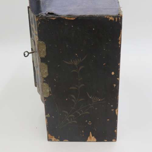 Antique Asian hand painted writing bureau