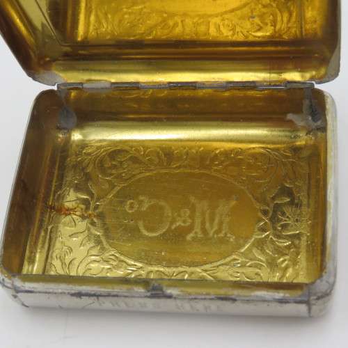 Vintage M and Co Jahncke`s patent small tin