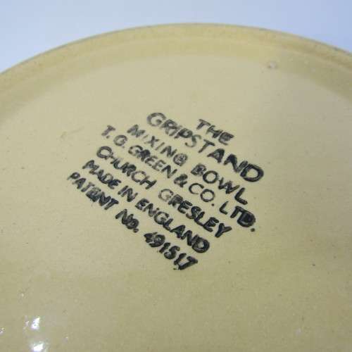 Vintage T.G. Green and Co. Ltd. The Gripstand mixing bowl