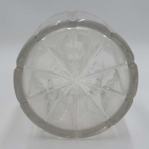 Vintage crystal glass decanter - Small chips