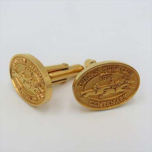 Pair of 1996 Durban Turf Club centenary cufflinks