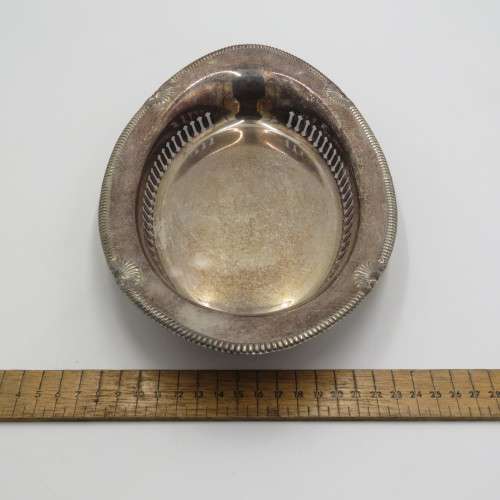 Vintage silver plated large dish