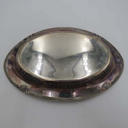 Vintage silver plated large dish