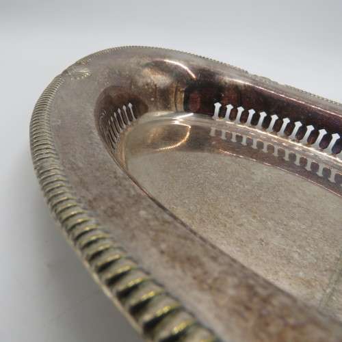 Vintage silver plated large dish