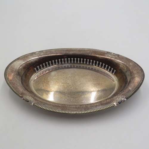 Vintage silver plated large dish
