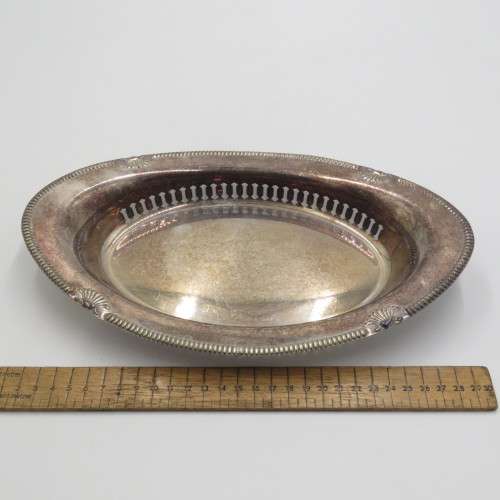 Vintage silver plated large dish