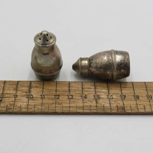 Pair of vintage EPNS salt and pepper shakers