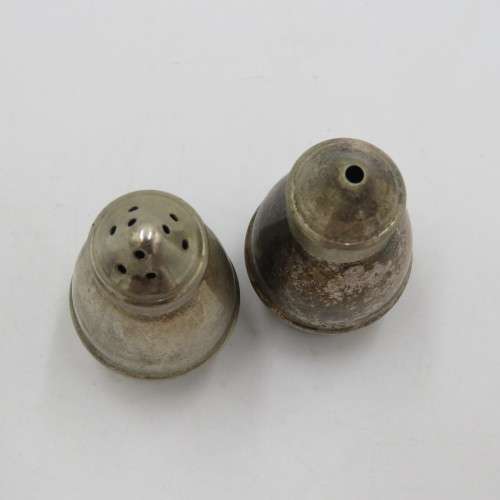 Pair of vintage EPNS salt and pepper shakers
