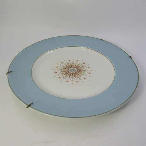 Vintage Grindley Satin White 3-4 plate with hiarline cracks