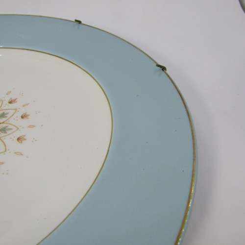 Vintage Grindley Satin White 3-4 plate with hiarline cracks