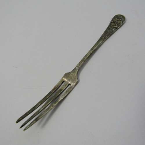 Vintage silver plated pickle forks in box