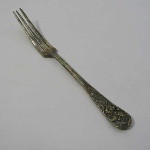 Vintage silver plated pickle forks in box