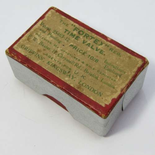 The Improved FORTEX time valve on original box