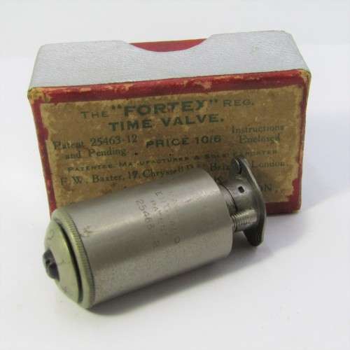 The Improved FORTEX time valve on original box