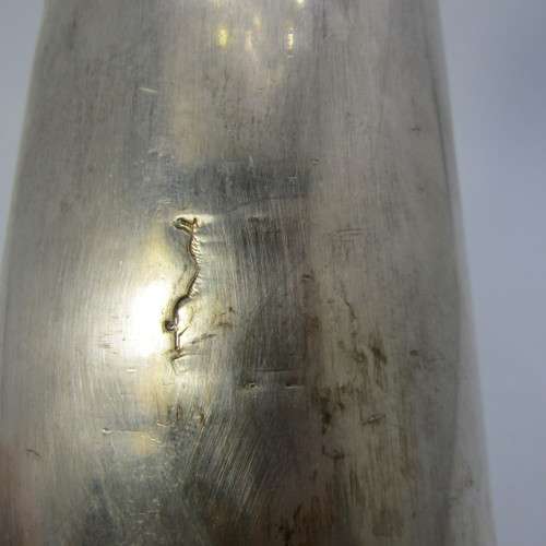 Vintage Walker and Hall silver plated sugar shaker with SA coat of arms emblem