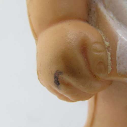 Vintage PML Rompy rubber toy doll - ear damaged