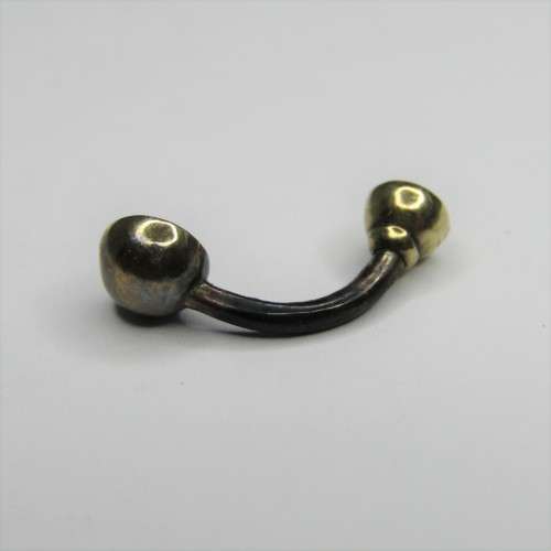 9kt Gold belly ring with Aquamarines - weighs 1,1g