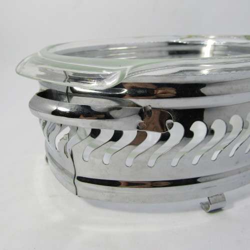 Vintage Anchor Hocking Fire Kingglass bowl with stand