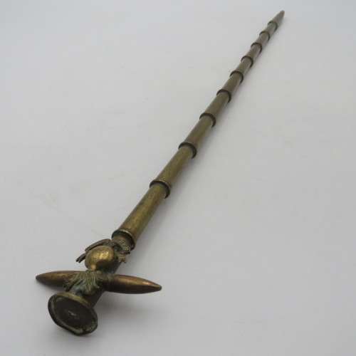 Beautiful Vintage South African Engineering corps swagger stick made from bullet casings
