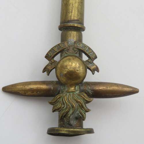 Beautiful Vintage South African Engineering corps swagger stick made from bullet casings
