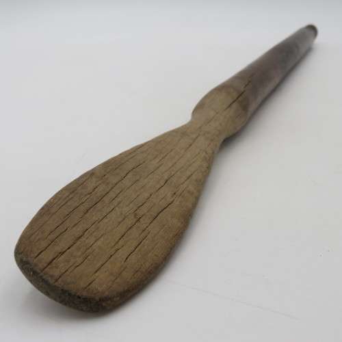 Vintage African porridge spoon - nice patina on the handle