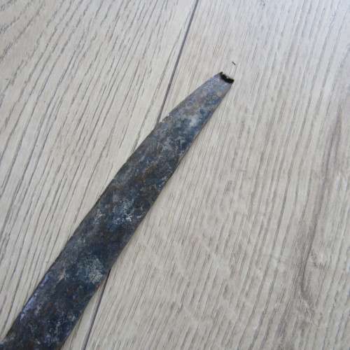 Very Old African handmade dagger with leather work