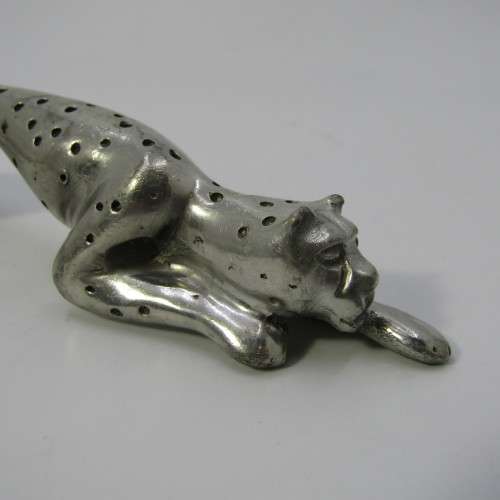 Pair of Diana Carmichael Cheetah salad servers