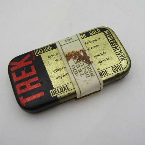 Tin of Trek gramophone needles