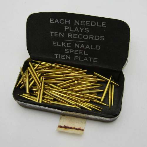 Tin of Trek gramophone needles