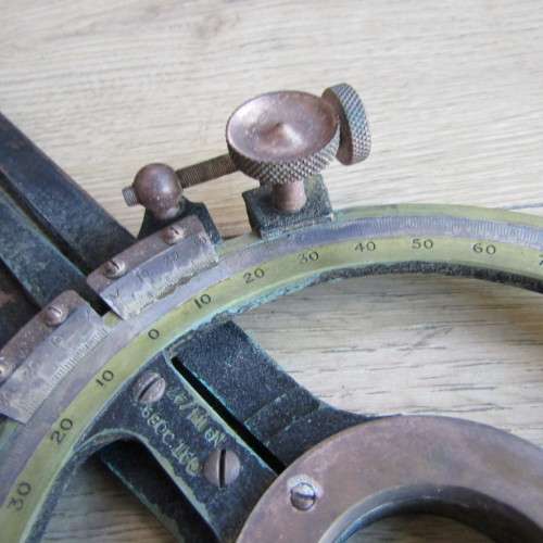 Antique Henry Hughes and Sons maritime naval station pointer in case