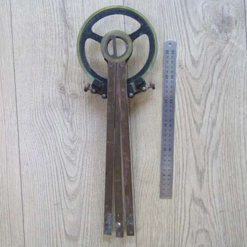 Antique Henry Hughes and Sons maritime naval station pointer in case