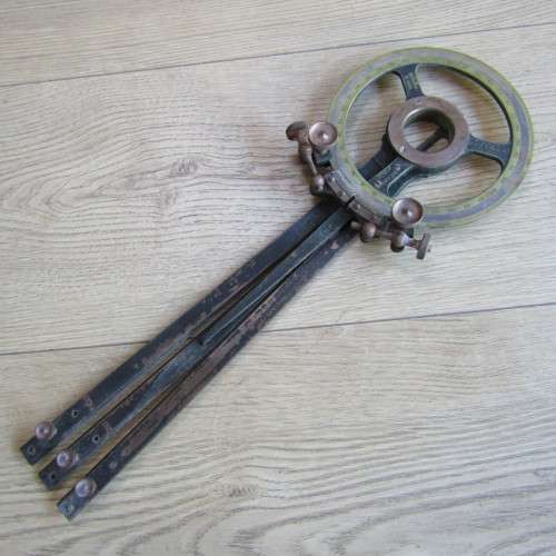 Antique Henry Hughes and Sons maritime naval station pointer in case