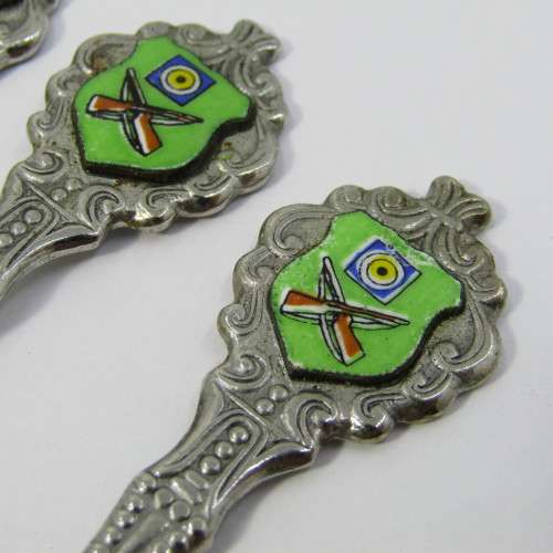 Lot of 5 Bisley shooting souvenir spoons