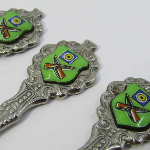 Lot of 5 Bisley shooting souvenir spoons