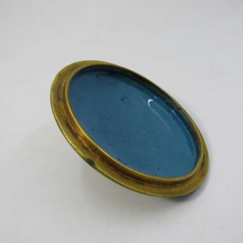 Vintage Chinese Cloisonne bowl with lid on stand