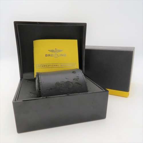 Original Breitling watch case in box with booklet - inner material damage