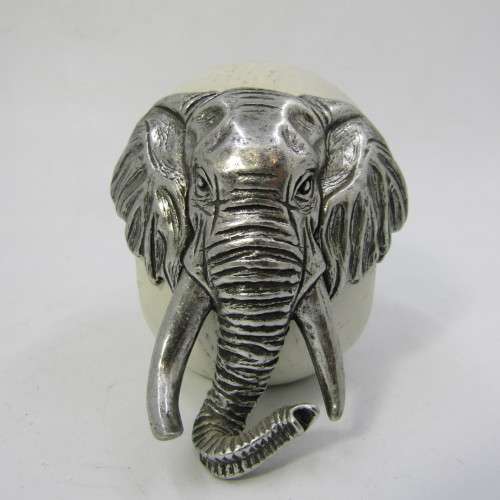 Hot Metal African Elephant napkin ring by Helen Richards