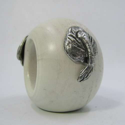 Hot Metal African Elephant napkin ring by Helen Richards