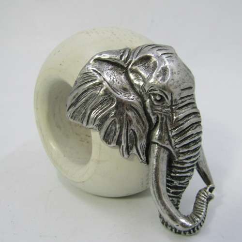 Hot Metal African Elephant napkin ring by Helen Richards
