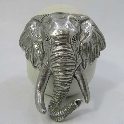 Hot Metal African Elephant napkin ring by Helen Richards