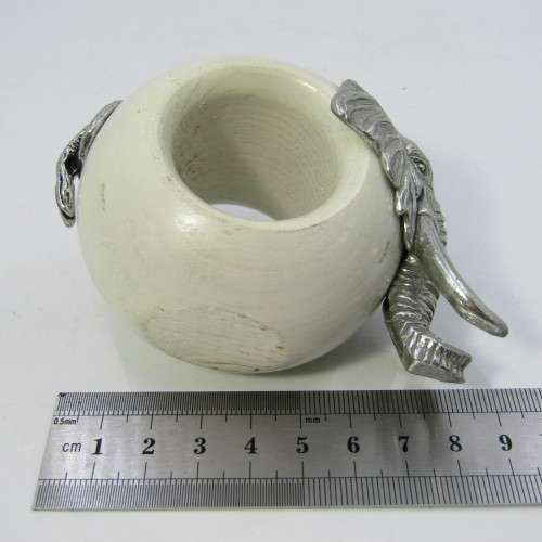 Hot Metal African Elephant napkin ring by Helen Richards