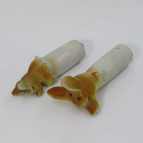 Vintage porcelain Kangaroo salt and pepper shakers