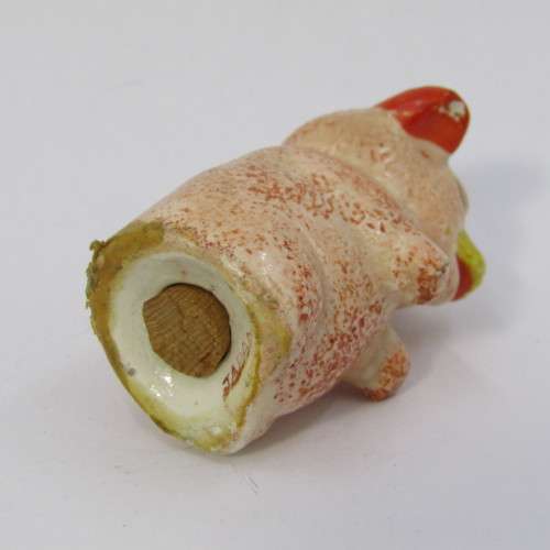 Pair of vintage porcelain pig salt and pepper shakers