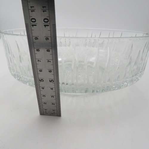 Vintage glass salad bowl