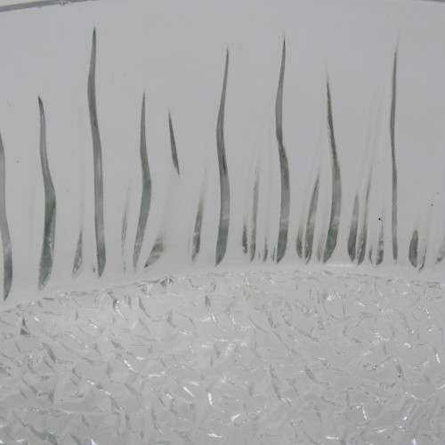 Vintage glass salad bowl