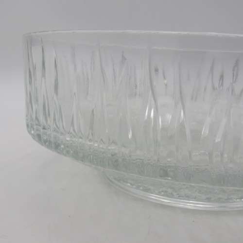 Vintage glass salad bowl