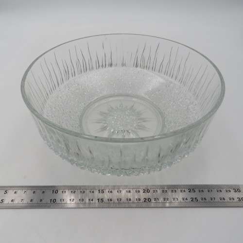Vintage glass salad bowl