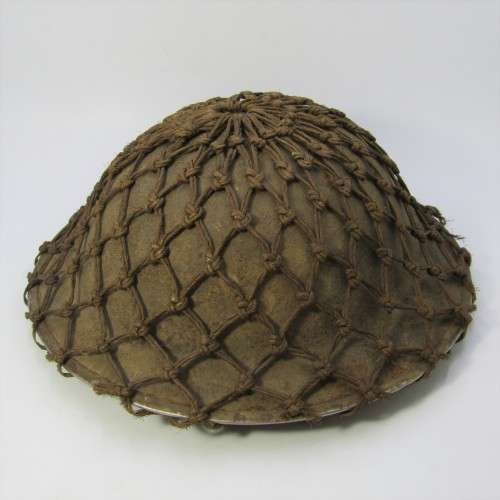 WW2 British Brodie helmet with mesh