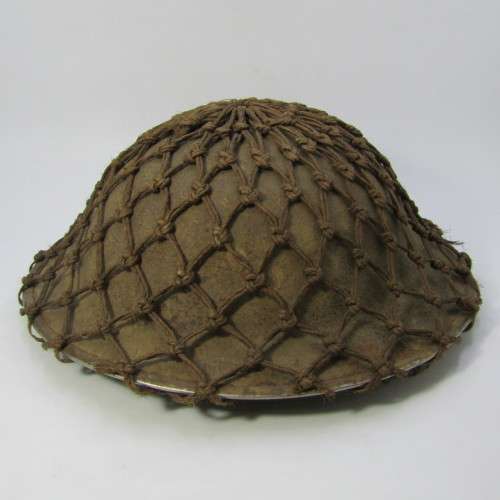 WW2 British Brodie helmet with mesh