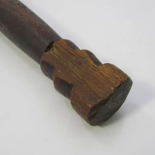 Antique wooden hammer - well used